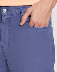 REG COT/LINEN JEANS SHORTS Dusty Navy / 33