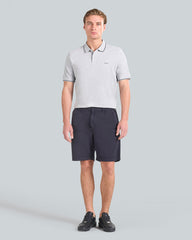 Regular Fit Garment Dyed Seersucker Shorts Blue / L