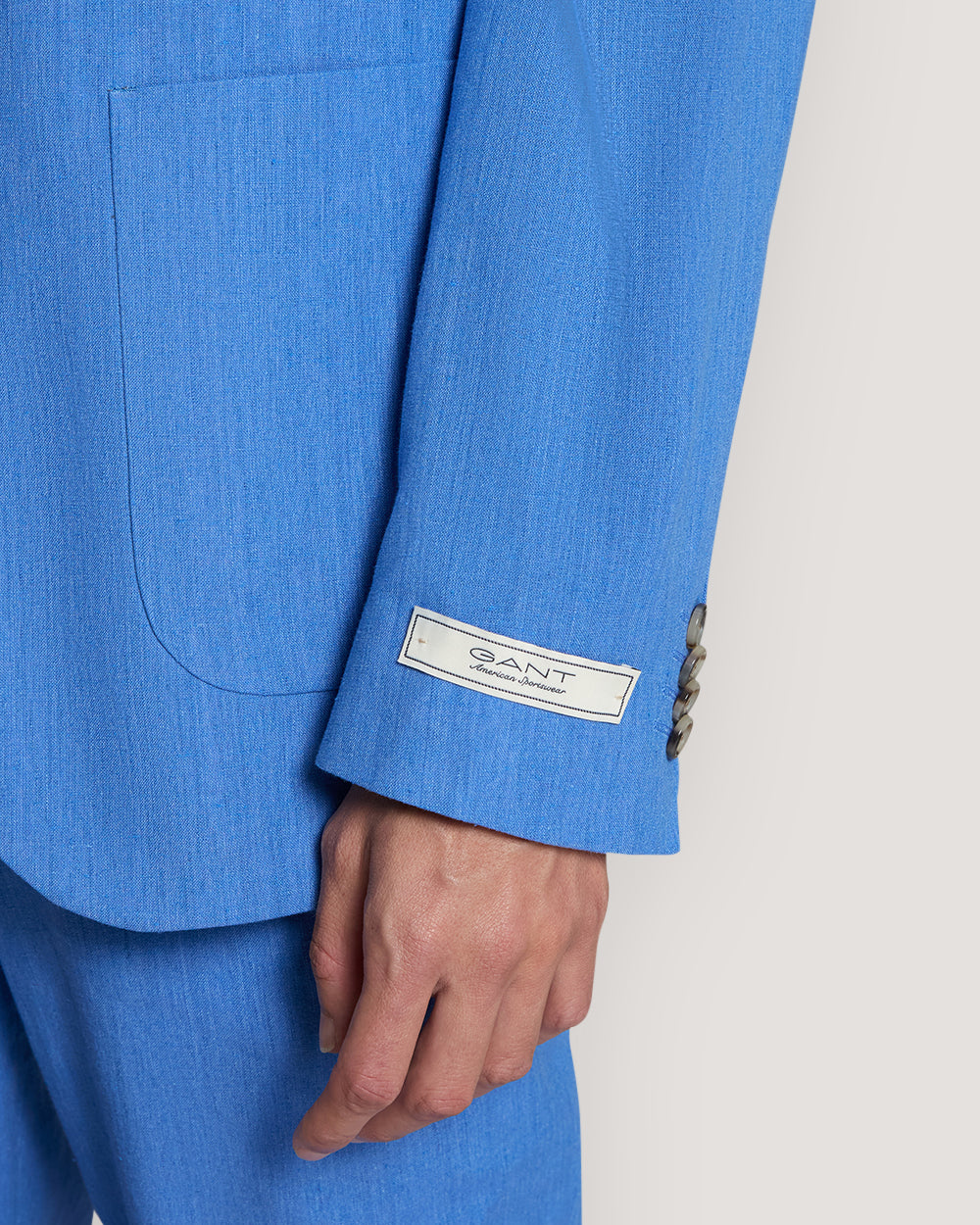 Slim Fit Cotton Linen Suit Jacket