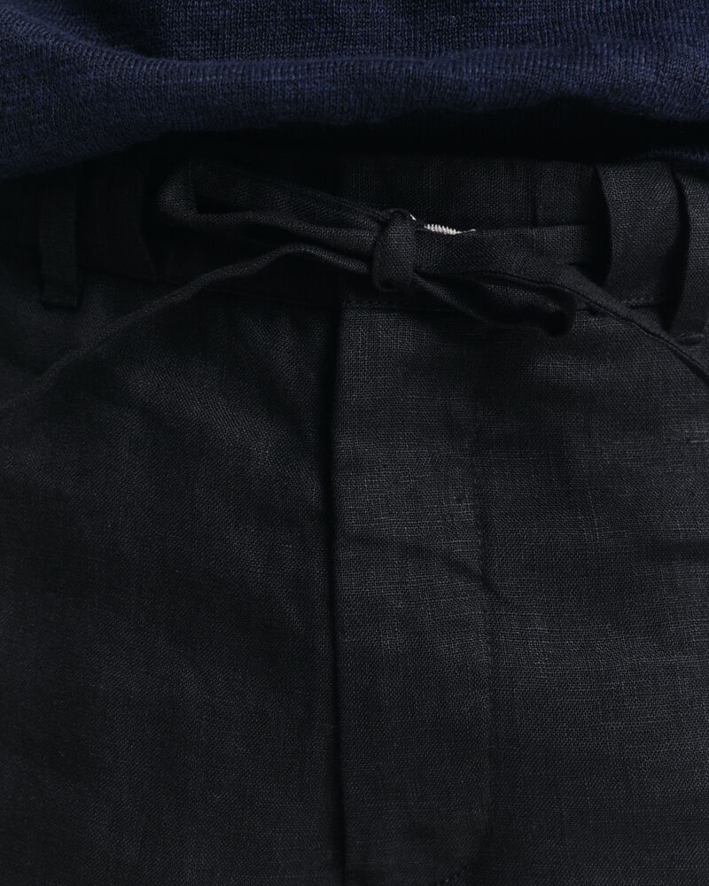 RELAXED LINEN DS SHORTS Black / S