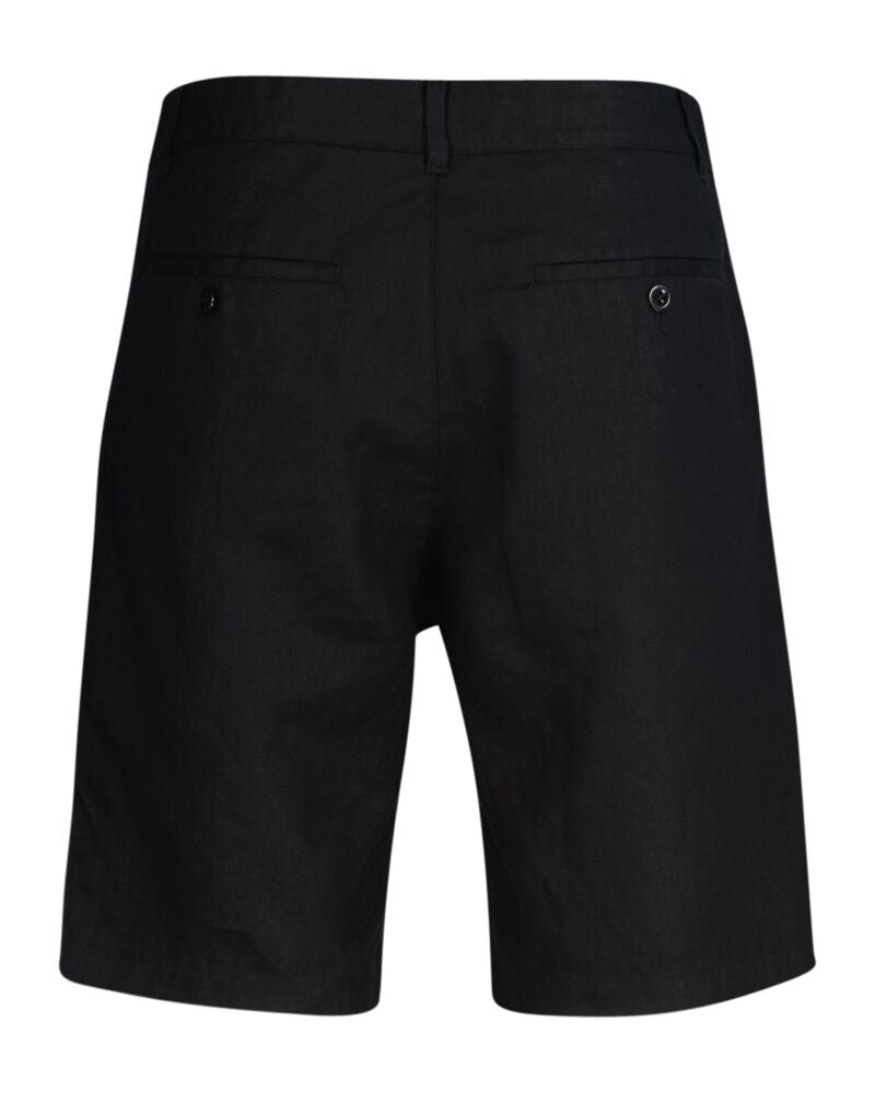 RELAXED LINEN DS SHORTS Black / S
