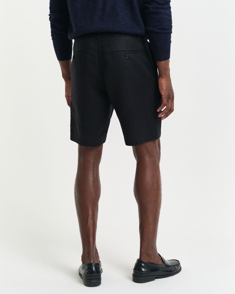 RELAXED LINEN DS SHORTS Black / S
