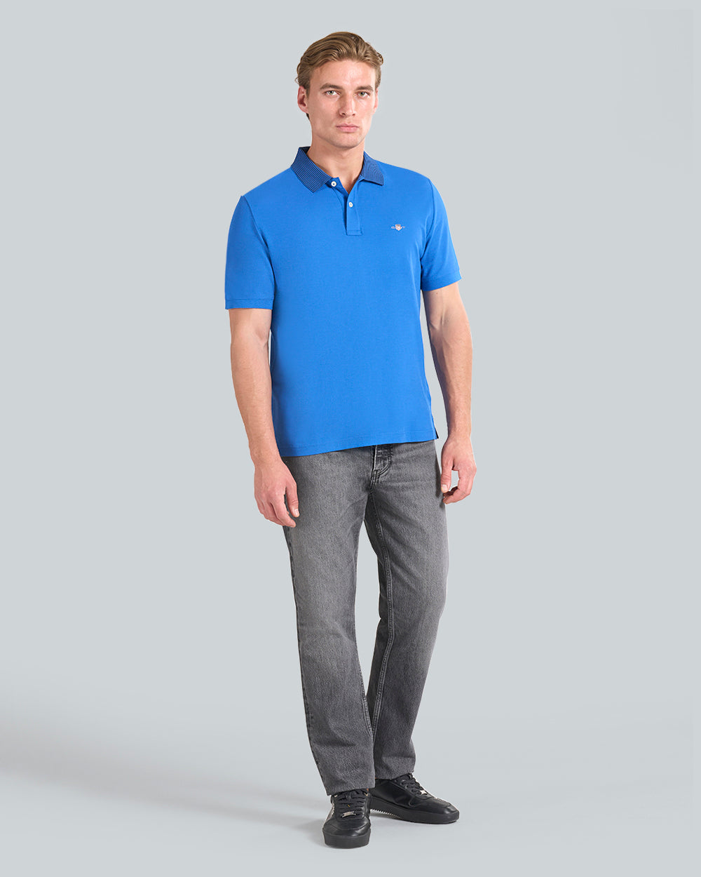 TIPPING DETAIL POLO Blue / L