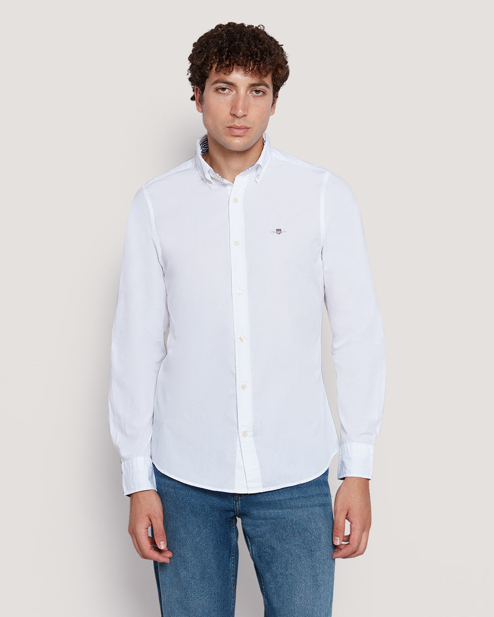 Gant Men’S Slim Fit Cotton Poplin Shirt