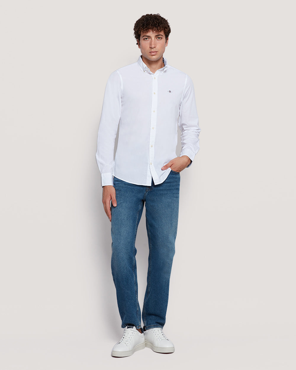Gant Men’S Slim Fit Cotton Poplin Shirt