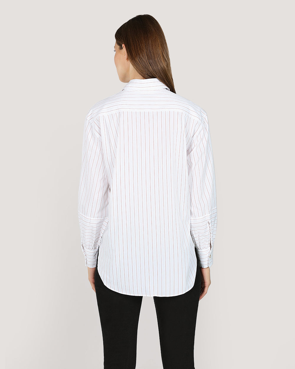 Gant Relaxed Striped Volume Sleeve Shirt For Women
