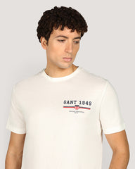 تيشيرت Gant Graphic بأكمام قصيرة للرجال