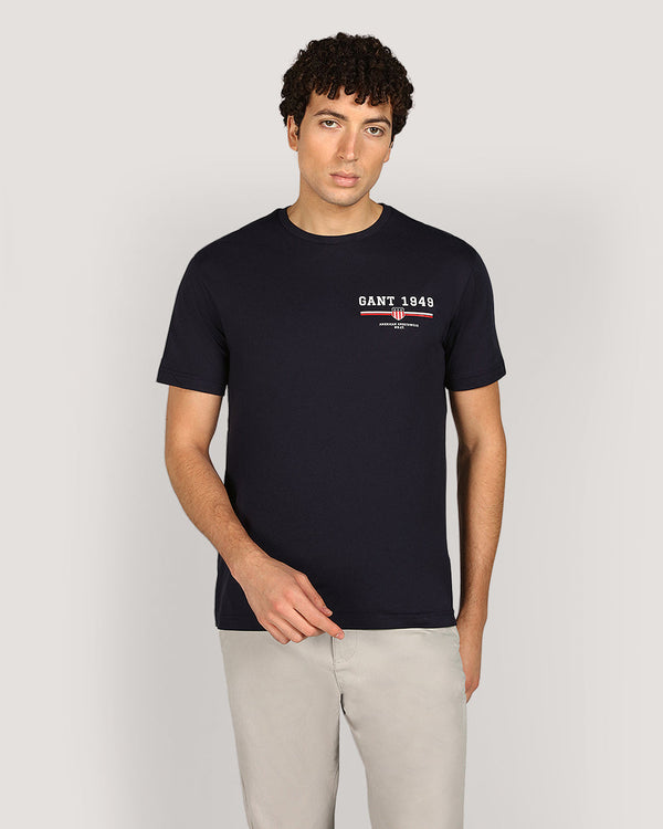 تيشيرت Gant Graphic بأكمام قصيرة للرجال