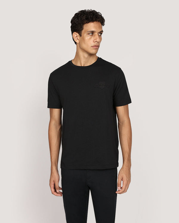 تيشيرت GANT بأكمام قصيرة وشعار Tonal