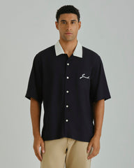 Gant Ramadan Collection – Men's Black Viscose Shirt