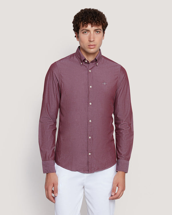 Gant Men’S Slim Fit Cotton Poplin Shirt