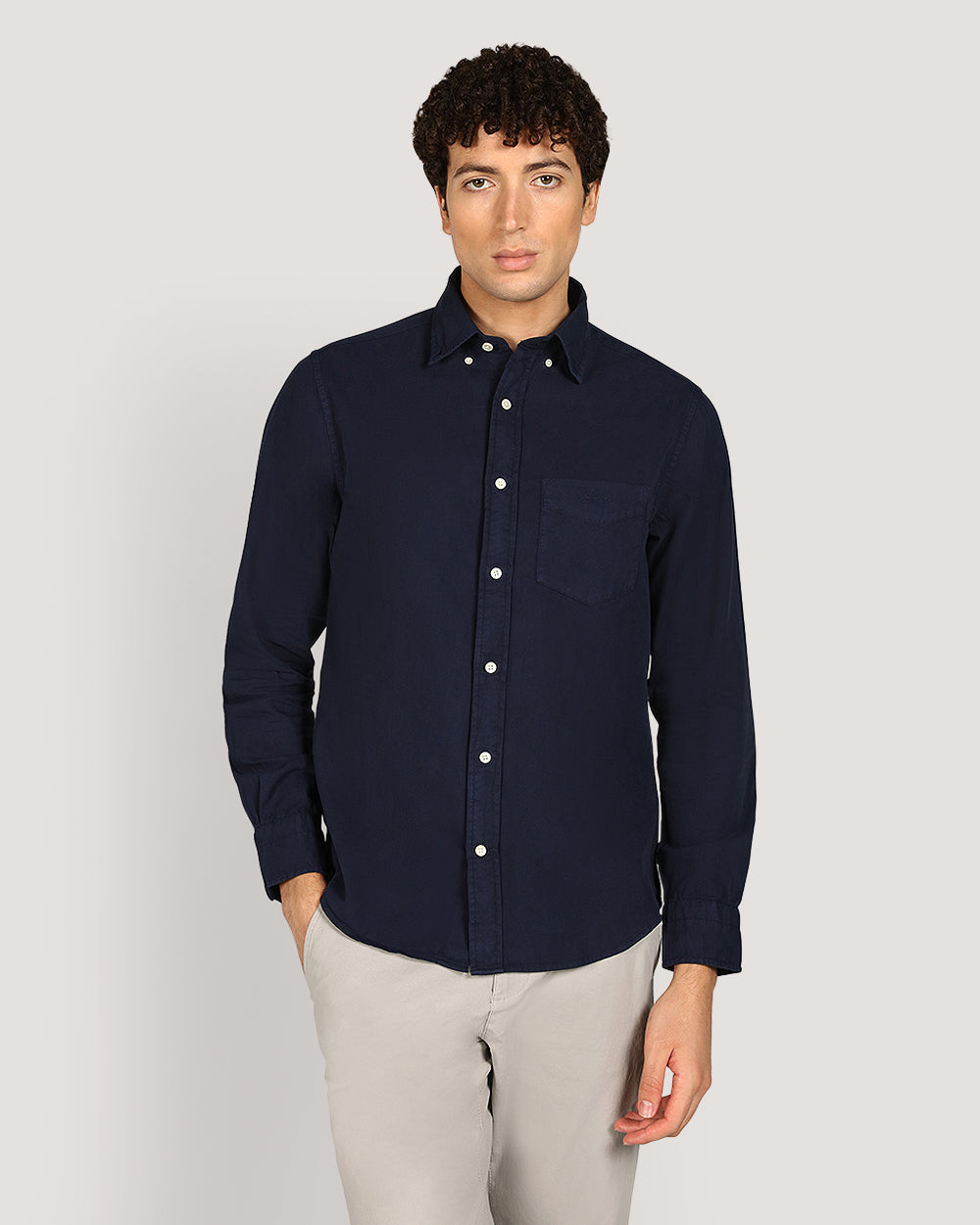 Gant Regular Garment Dyed Twill Shirt For Men