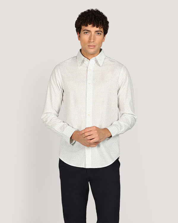 Gant Regular Micro Prt Shirt For Men