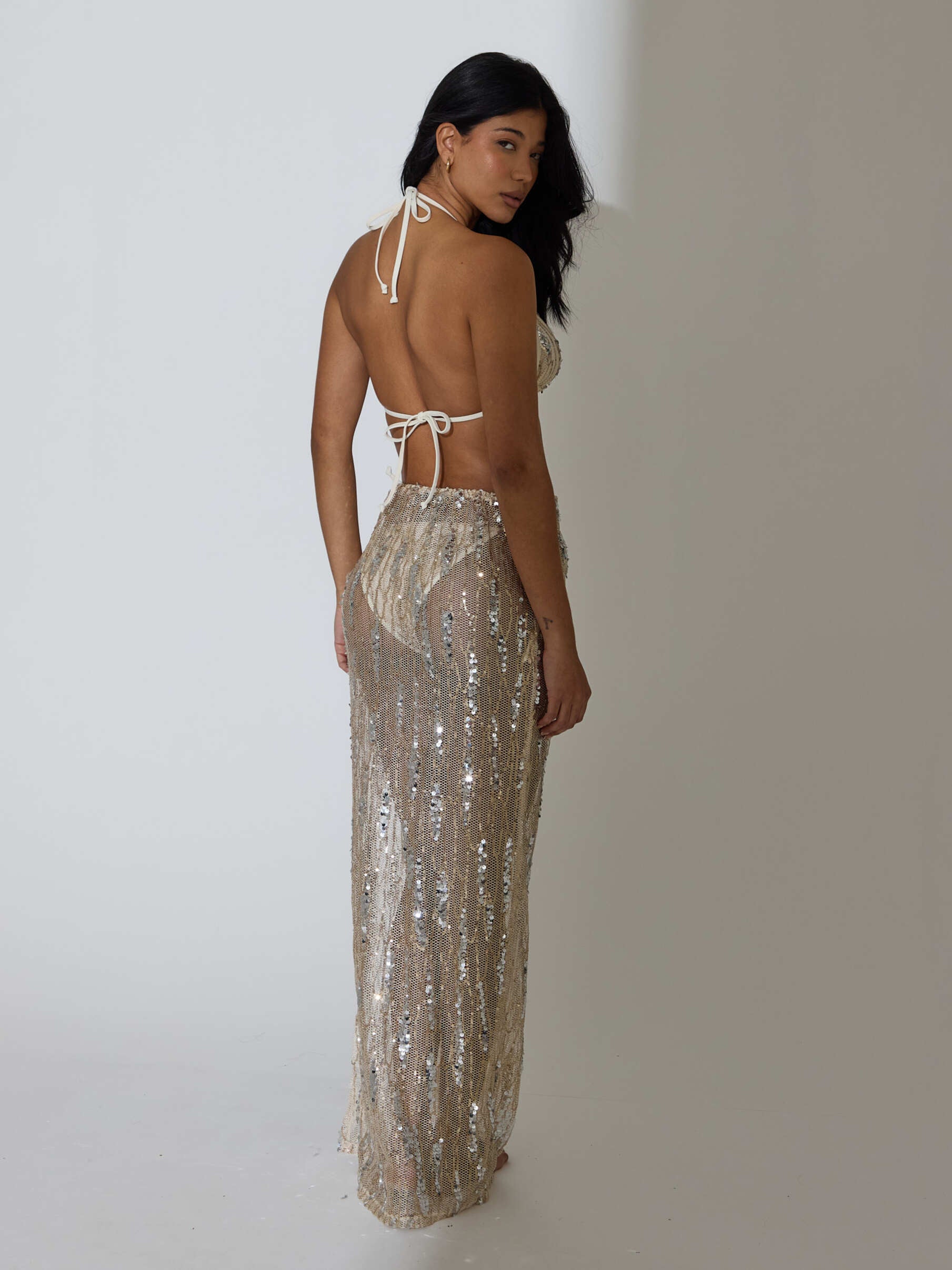 SEQUIN MAXI SKIRT