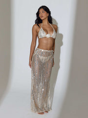 SEQUIN MAXI SKIRT