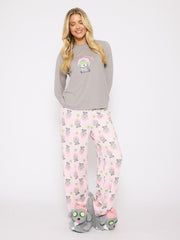 South Beach Pamper Paws Long Sleeved Top And Trouser Set