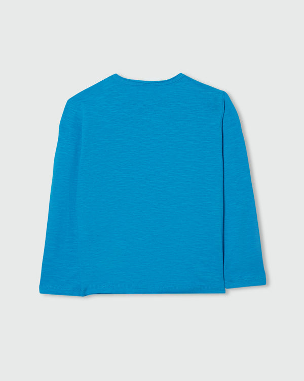 Ovs Fagottino Slub Cotton T-Shirt Blue / 24-30M
