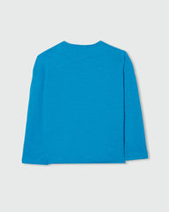 Ovs Fagottino Slub Cotton T-Shirt Blue / 24-30M