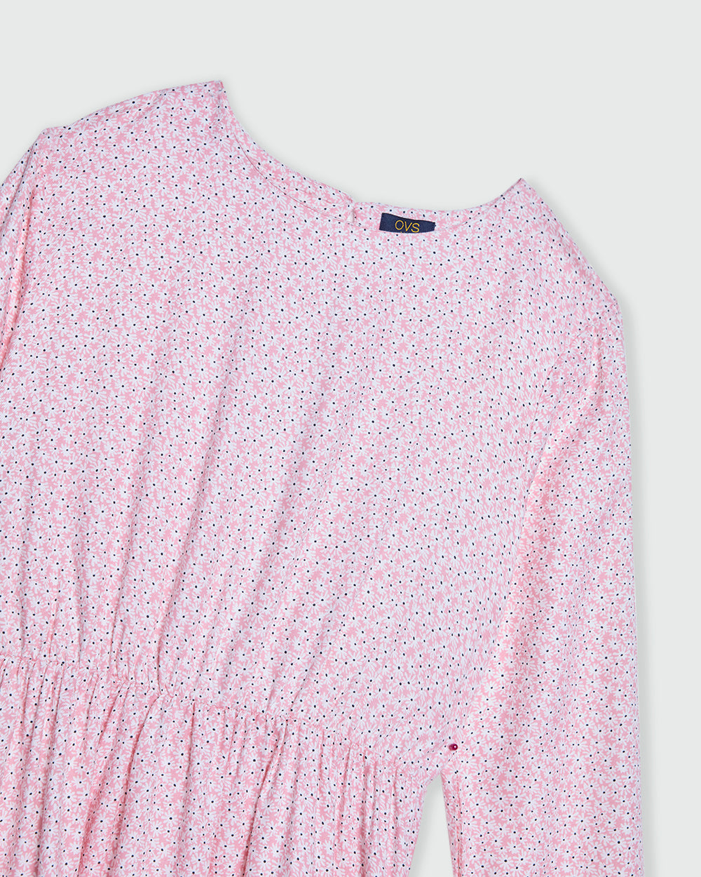 Ovs Housebrand Floral Dress With Flounce Pink / 13-14Y