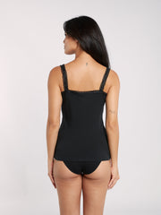 OVS WOMAN UNDERWEAR V-NECK TOP BLACK / M