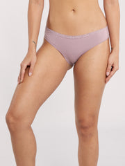 OVS WOMAN UNDERWEAR 2-PACK REGULAR BRIEFS WHITE/VIOLET / M