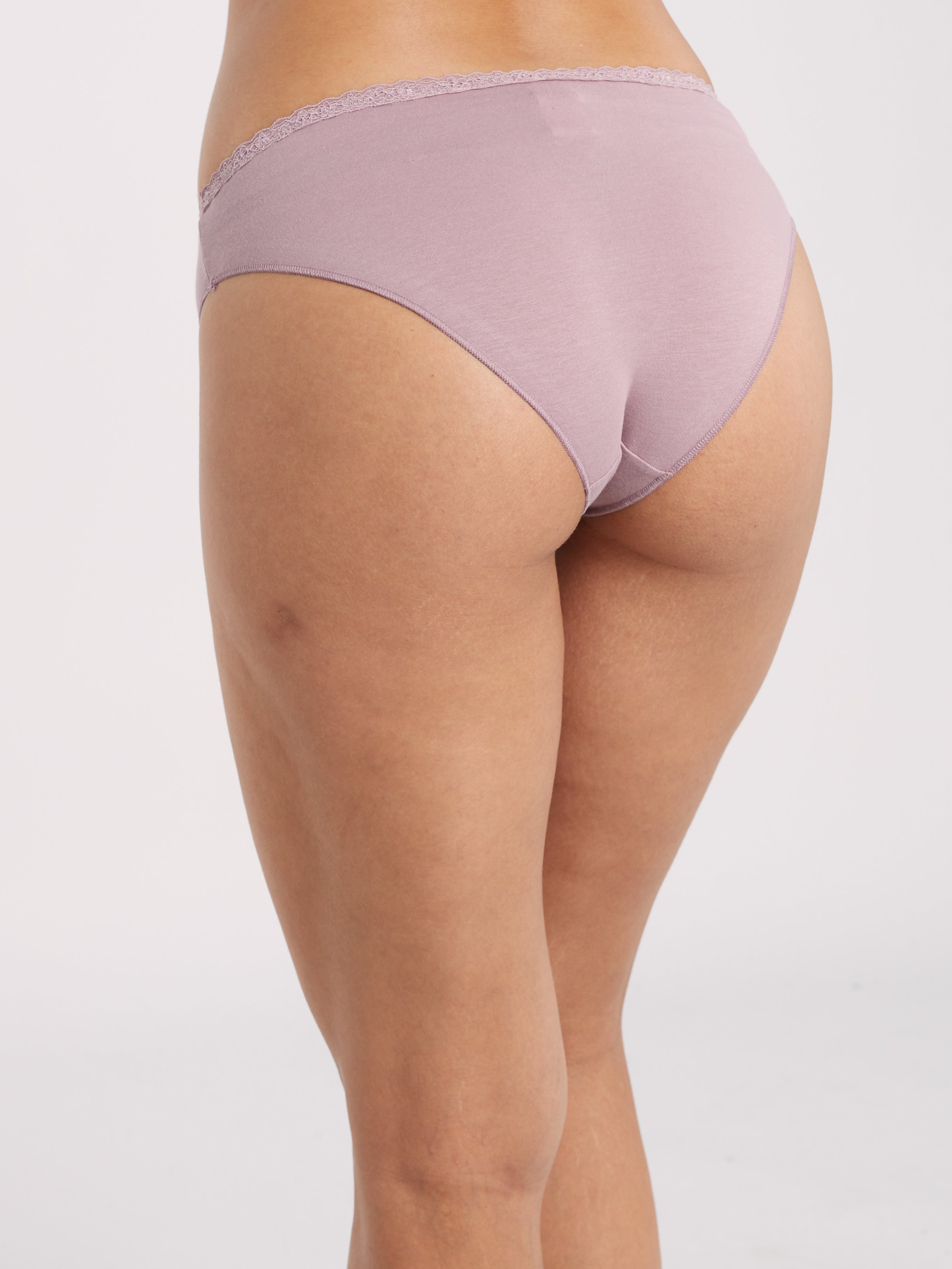 OVS WOMAN UNDERWEAR 2-PACK REGULAR BRIEFS WHITE/VIOLET / M