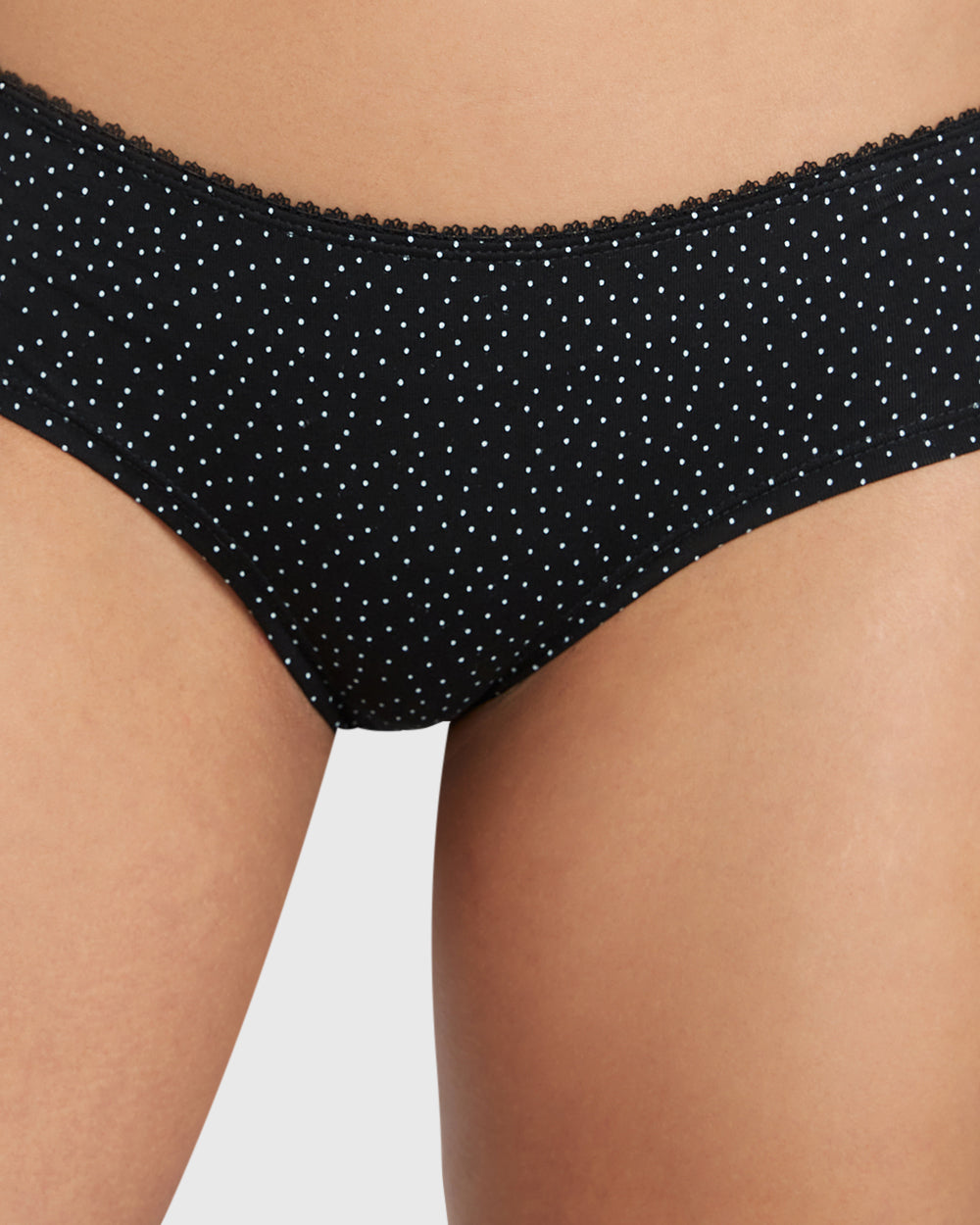 OVS WOMAN UNDERWEAR 3-PACK HIPSTER BRIEFS BLACK/WHITE / M