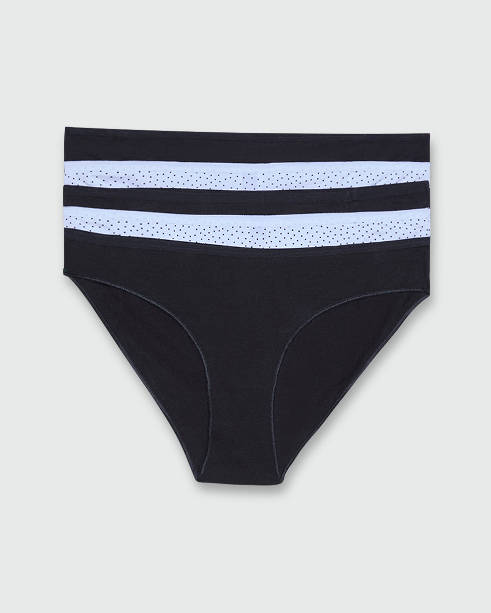 OVS WOMAN UNDERWEAR 5-PACK REGULAR BRIEFS WHITE/BLACK / M