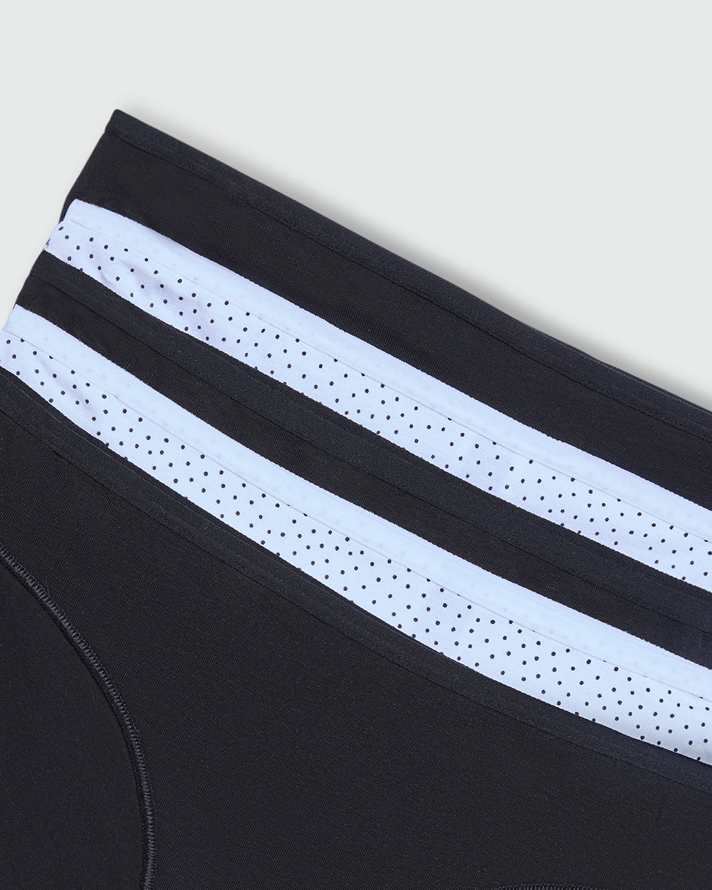 OVS WOMAN UNDERWEAR 5-PACK REGULAR BRIEFS WHITE/BLACK / M