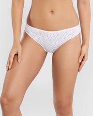 OVS WOMAN UNDERWEAR 5-PACK BRAZILIAN BRIEFS WHITE/BLACK / M