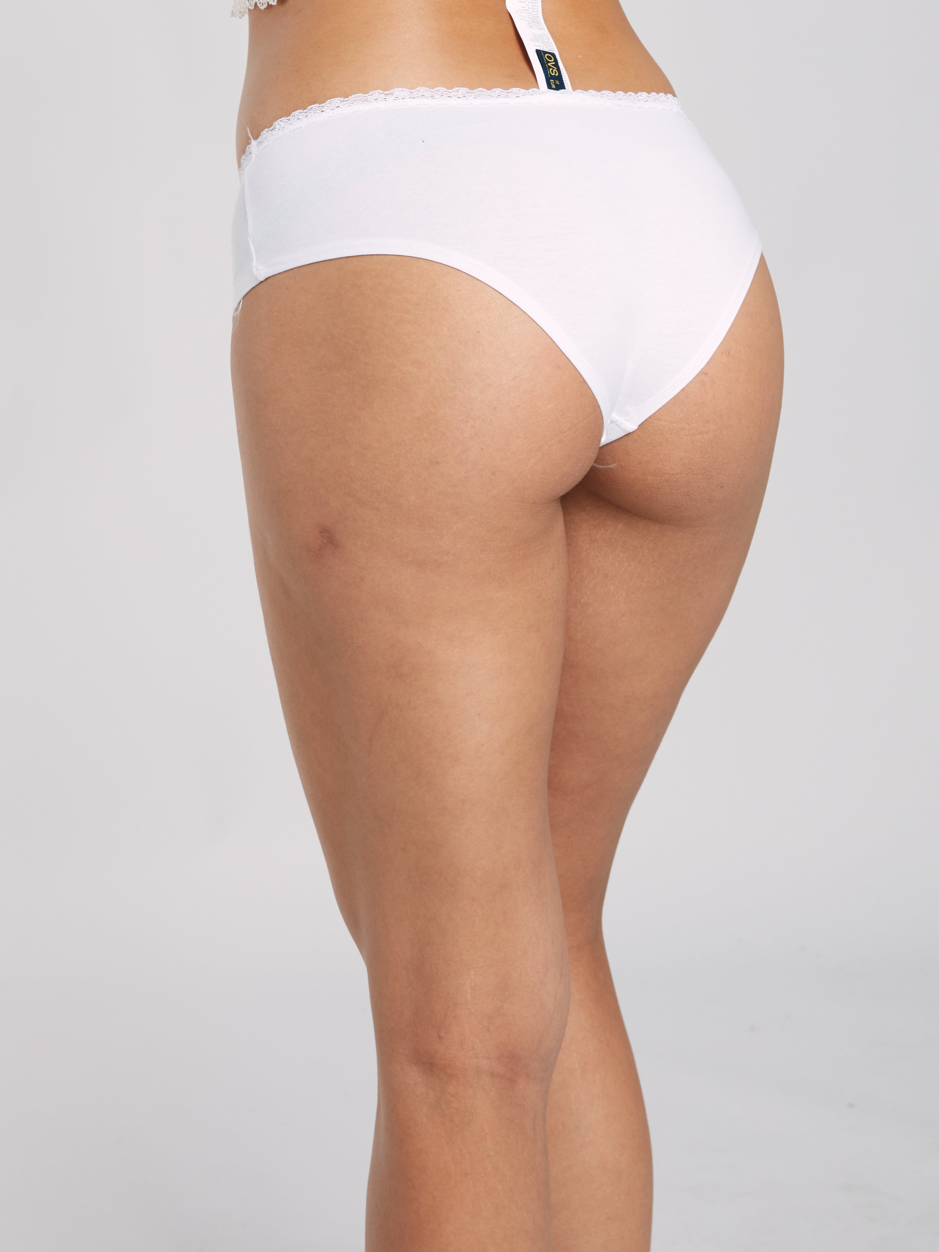 OVS WOMAN UNDERWEAR 2-PACK HIPSTER BRIEFS WHITE/GREEN / M