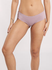 OVS WOMAN UNDERWEAR 2-PACK HIPSTER BRIEFS WHITE/VIOLET / M