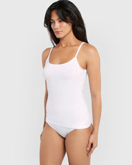 OVS WOMAN UNDERWEAR 2-PACK TOP NARROW STRAPS WHITE / M