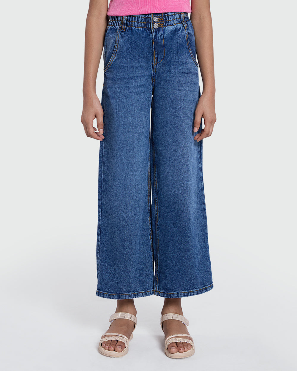 Medium Blue Paperbag Denims By OVS Blue / 9-10 Y