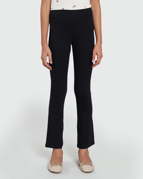 Black Flare Leggings By OVS For Girls Black / 9-10 Y