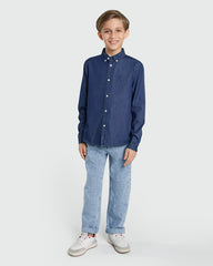 Everyday OVS Denim Shirt For Kids Blue / 9-10 Y