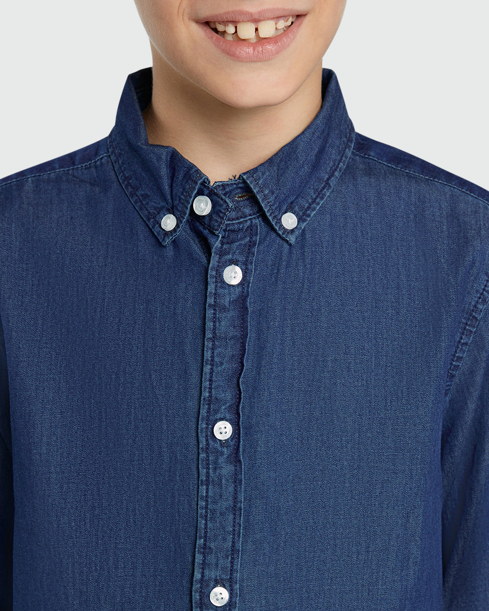 Everyday OVS Denim Shirt For Kids Blue / 9-10 Y