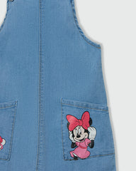 OVS GIRLS DUNGAREE SET MINNIE AZURE / 24-30 M