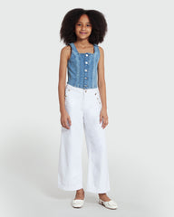 Girls' Medium Blue Denim Top From OVS Blue / 11 -12 Y