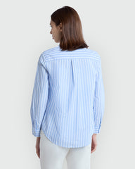 Popeline Mixed Tone Shirt By OVS White/Lt Blue / S
