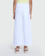Girls’ Drill Trousers In Lucent White By OVS White / 9-10 Y