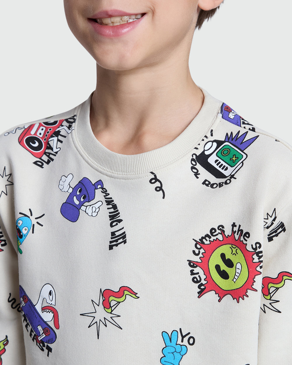 OVS Moonbeam Round-Neck Sweater For Boys Pink / 9-10 Y