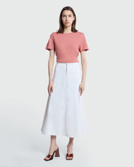 OVS Off-White Denim Full Skirt White / M