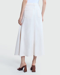 OVS Off-White Denim Full Skirt White / M