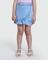 OVS Medium Blue Denim Skirt For Girls Blue / 9-10 Y