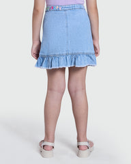 OVS Medium Blue Denim Skirt For Girls Blue / 9-10 Y