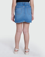 OVS Medium Blue Denim Skirt For Girls Blue / 9-10 Y
