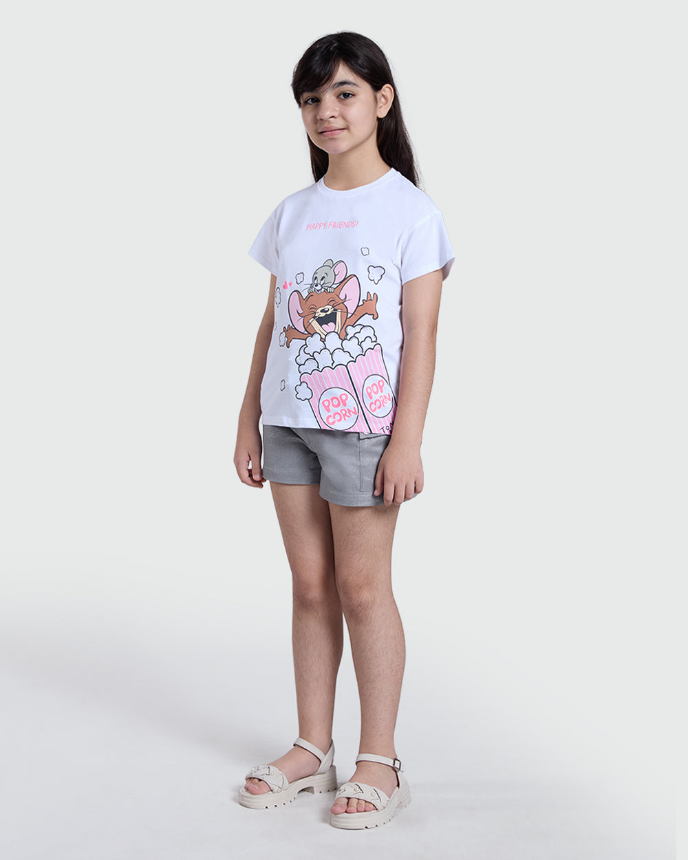 Brilliant White Graphic Tee From OVS Girls White / 9-10 Y