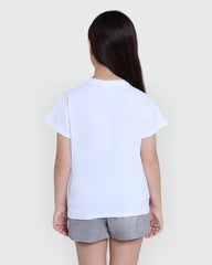 Brilliant White Graphic Tee From OVS Girls White / 9-10 Y