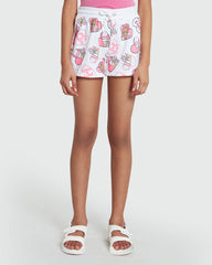 Cotton Shorts With Tom & Jerry Print And Drawstring WHITE / 9-10 Years